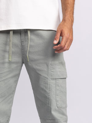 CARGO WOVEN PANTS Saladin / 48