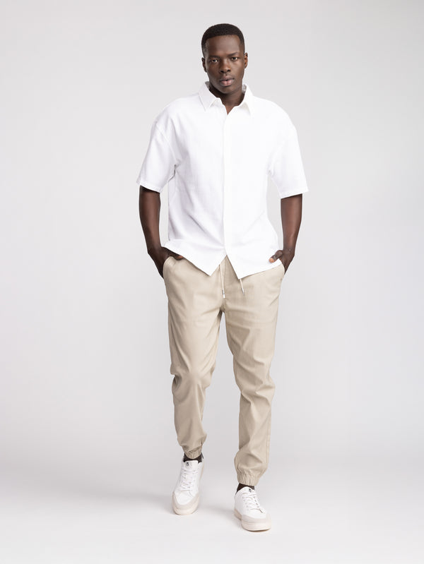 WOVEN PANTS Stone / 46