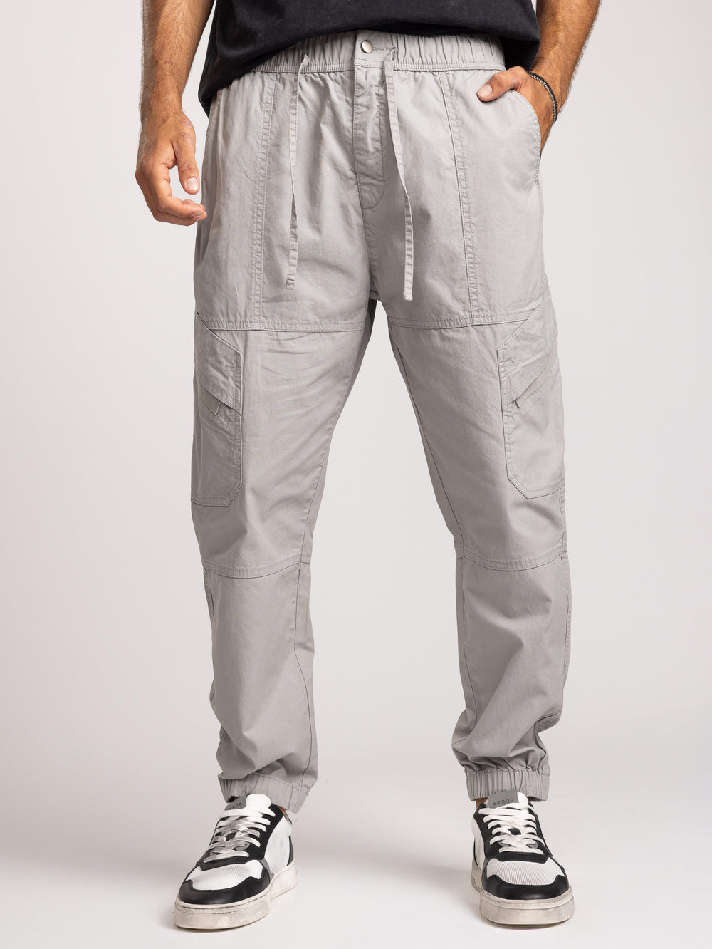 CARGO WOVEN PANTS Gray / 46