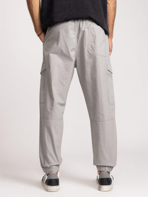 CARGO WOVEN PANTS Gray / 46