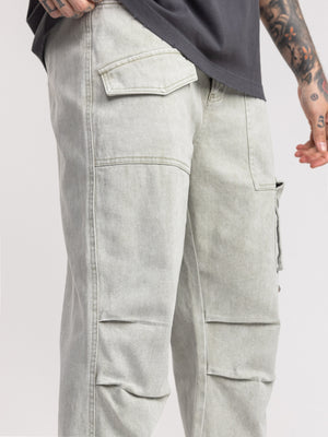 CARGO WOVEN PANTS Khaki / 46