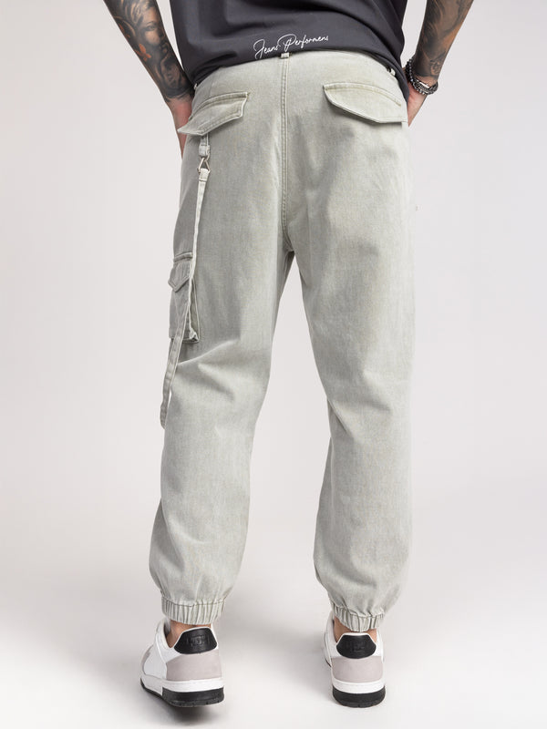 CARGO WOVEN PANTS Khaki / 46