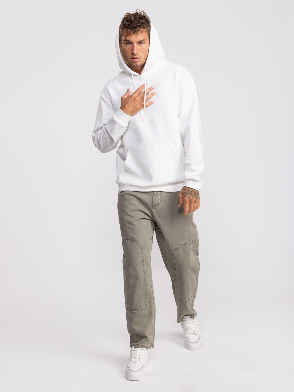 FASHION HOODIE White / XXS