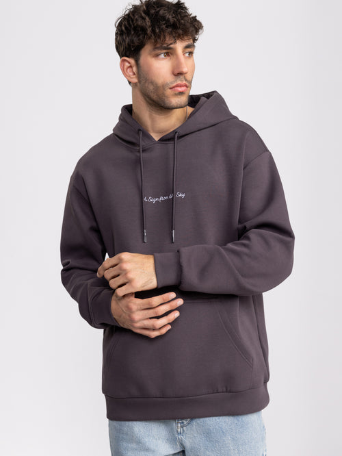 FASHION HOODIE Dark Smoky Purple / XXS