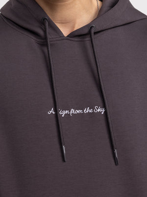 FASHION HOODIE Dark Smoky Purple / XXS