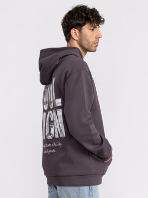 FASHION HOODIE Dark Smoky Purple / XXS