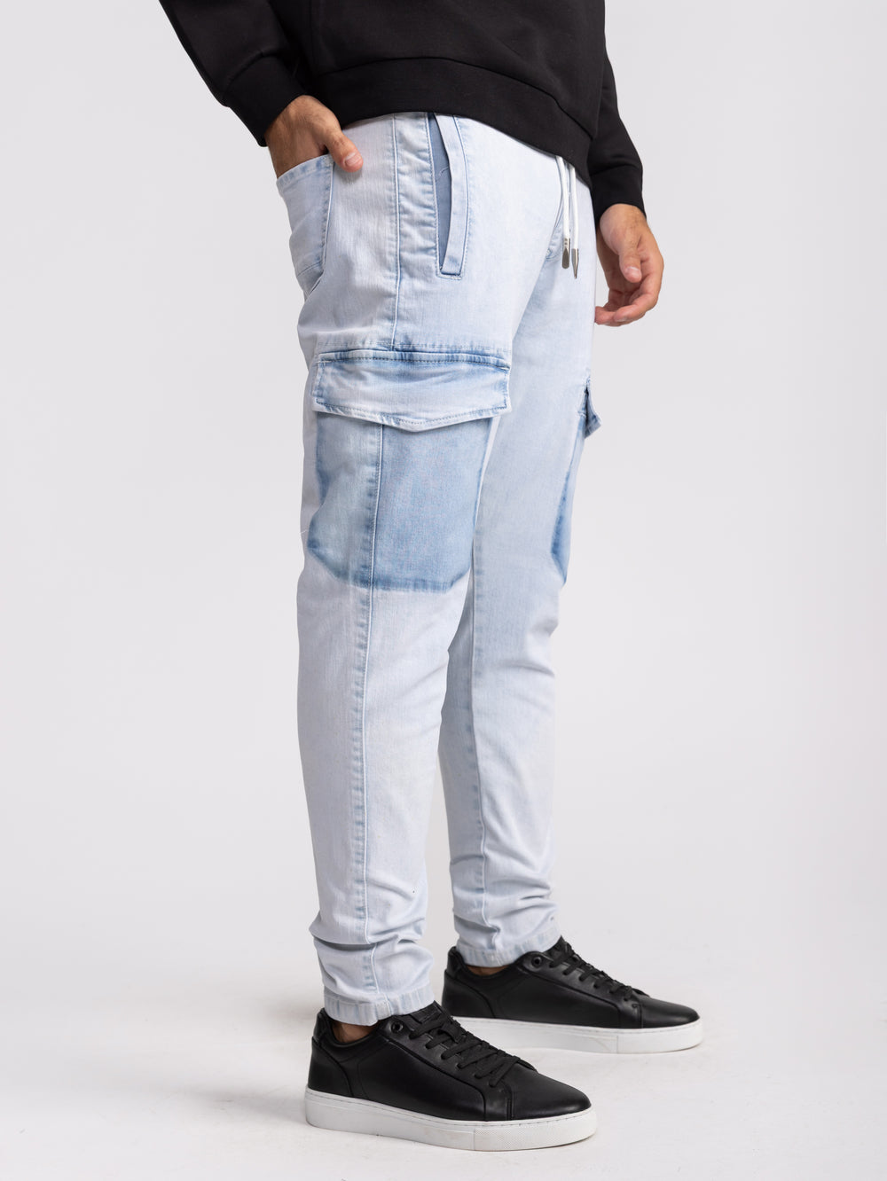 CARGO WOVEN PANTS Light Blue / 48