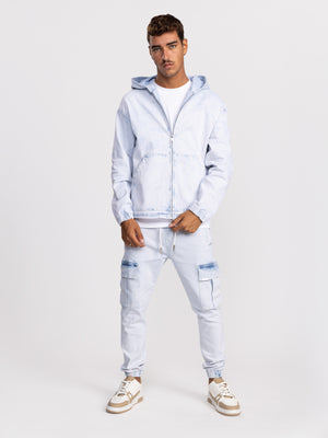 CARGO WOVEN PANTS Light Blue / 48