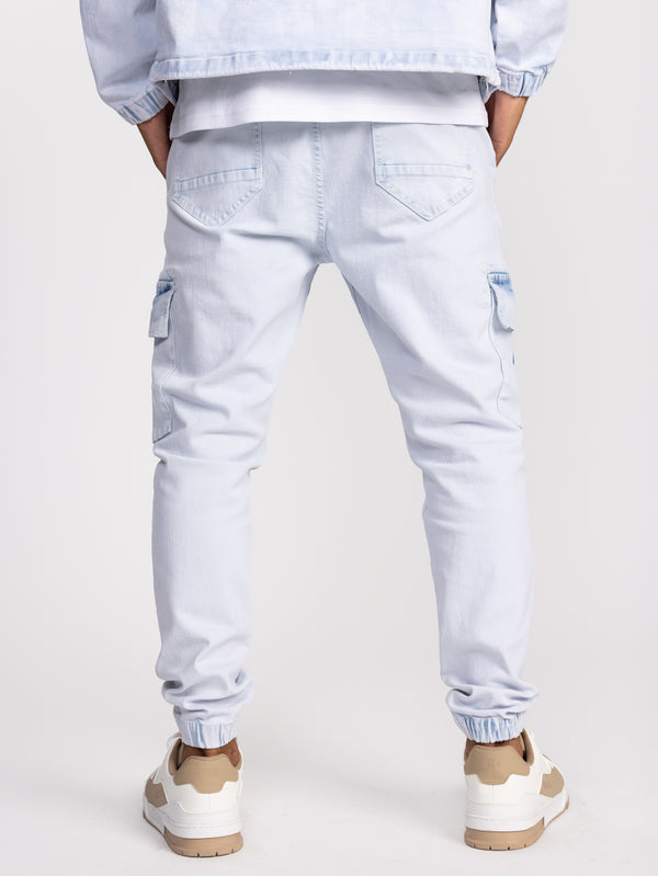 CARGO WOVEN PANTS Light Blue / 48