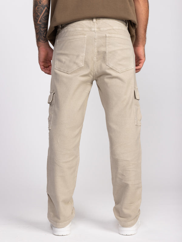 CARGO WOVEN PANTS Stone / 48