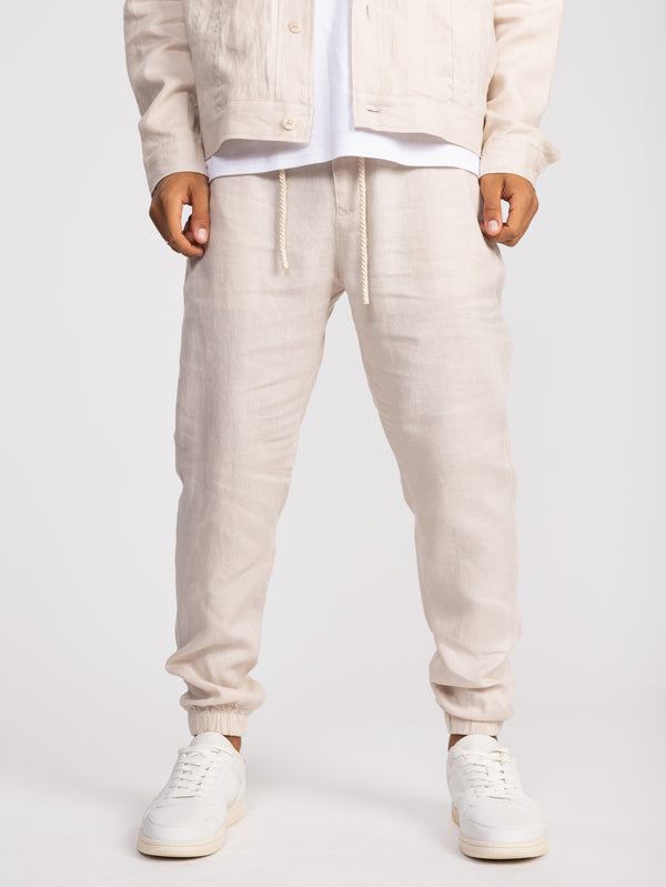 WOVEN PANTS Stone / 46