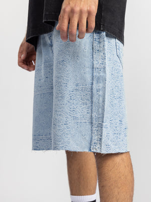 JEANS BERMUDA Light Blue / 46