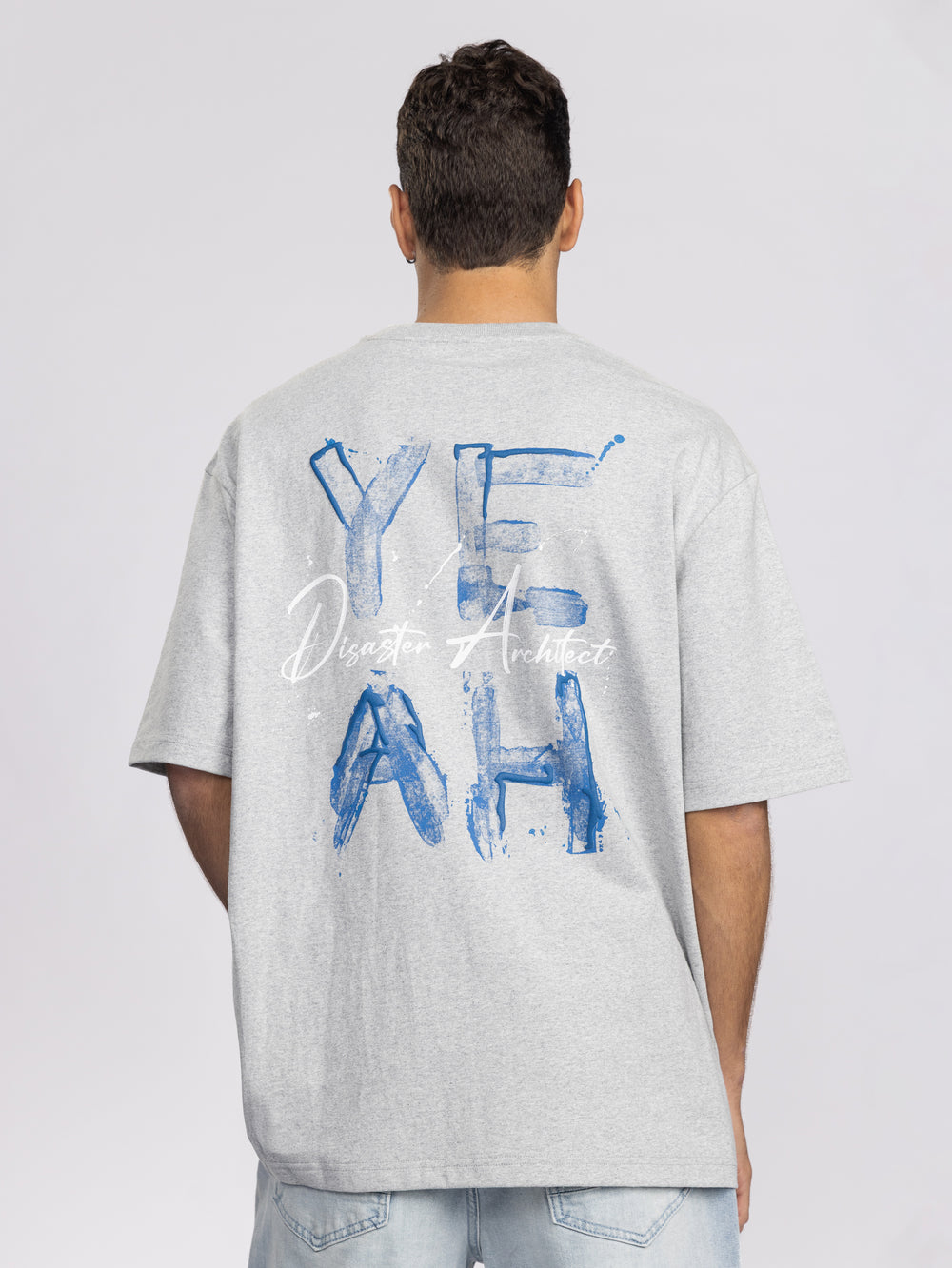 T-SHIRT OVER SIZE Grey Melange / XXS