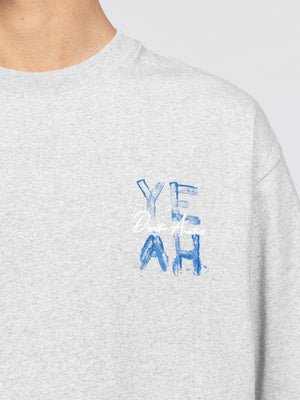 T-SHIRT OVER SIZE Grey Melange / XXS
