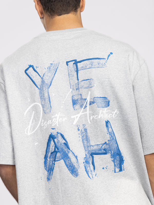T-SHIRT OVER SIZE Grey Melange / XXS