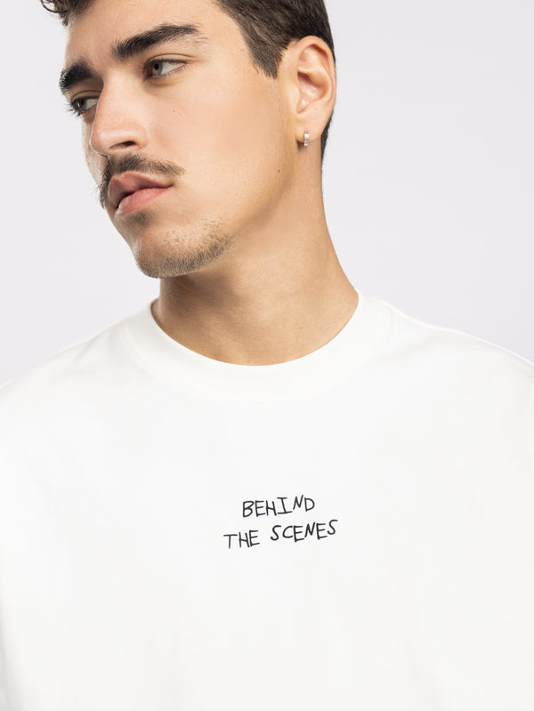 T-SHIRT OVER SIZE Cream / XXS