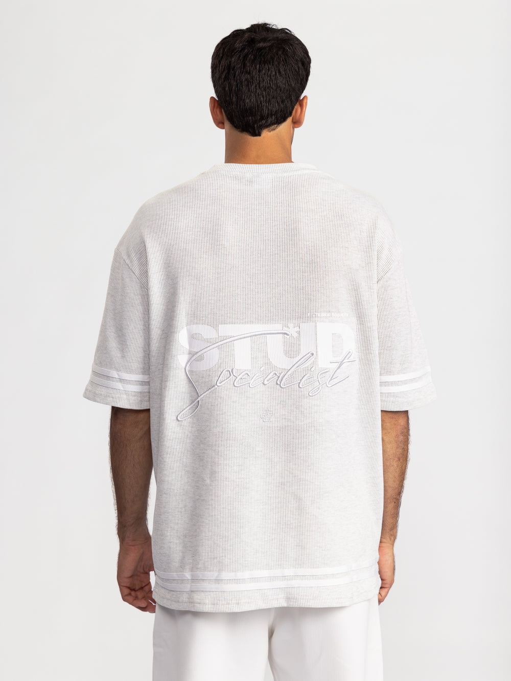 T-SHIRT OVER SIZE Grey Melange / XXS