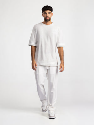 T-SHIRT OVER SIZE Grey Melange / XXS