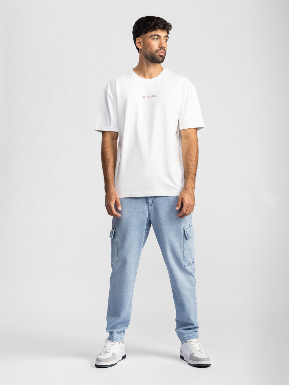 T-SHIRT OVER SIZE Cream / XXS