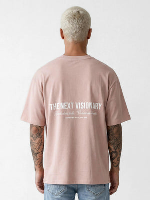 T-SHIRT OVER SIZE Smoky Pink / XXS