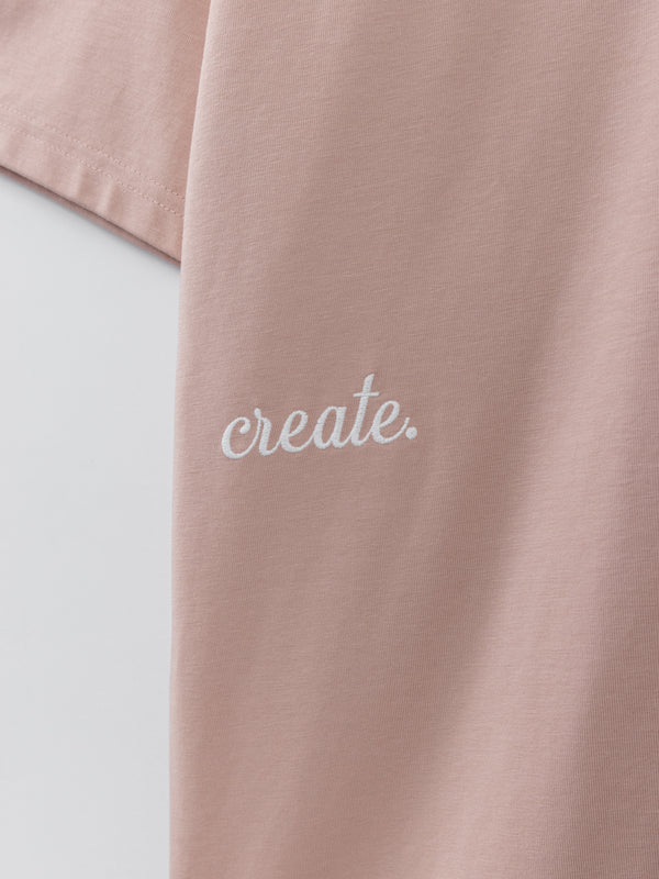 T-SHIRT OVER SIZE Smoky Pink / XXS