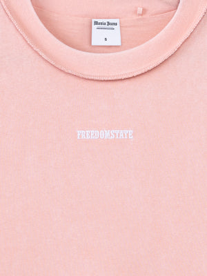 T-SHIRT OVER SIZE Peach / XXS