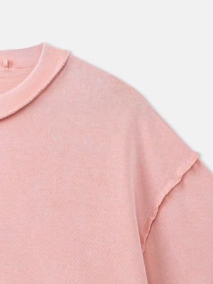 T-SHIRT OVER SIZE Peach / XXS