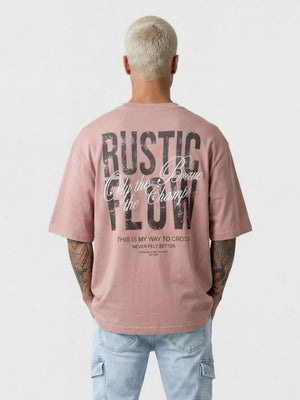 T-SHIRT OVER SIZE Smoky Pink / XXS