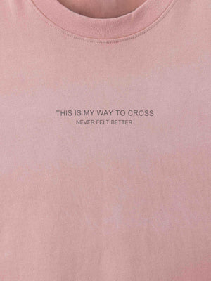 T-SHIRT OVER SIZE Smoky Pink / XXS