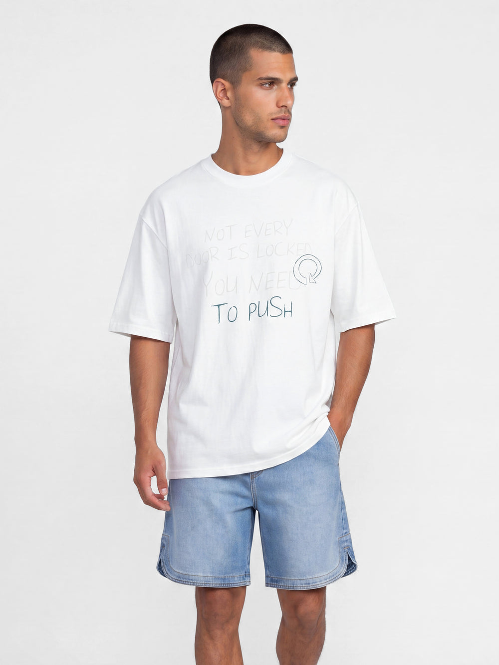 T-SHIRT OVER SIZE White / XXS