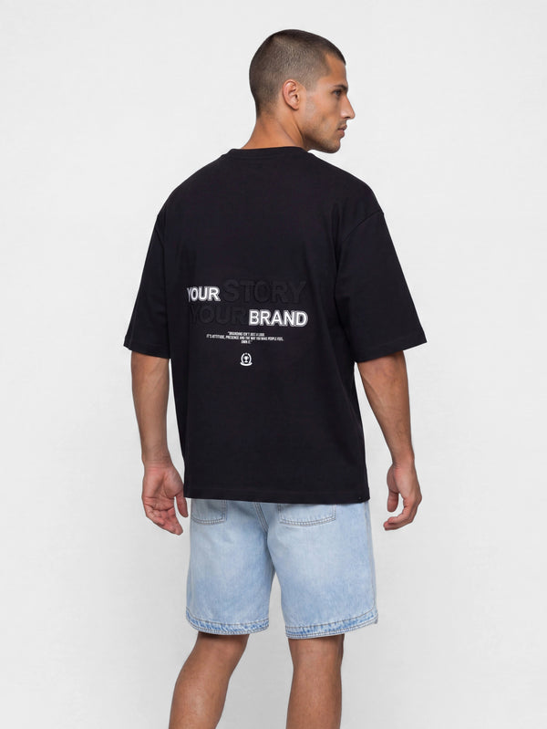 T-SHIRT OVER SIZE Black / XXS