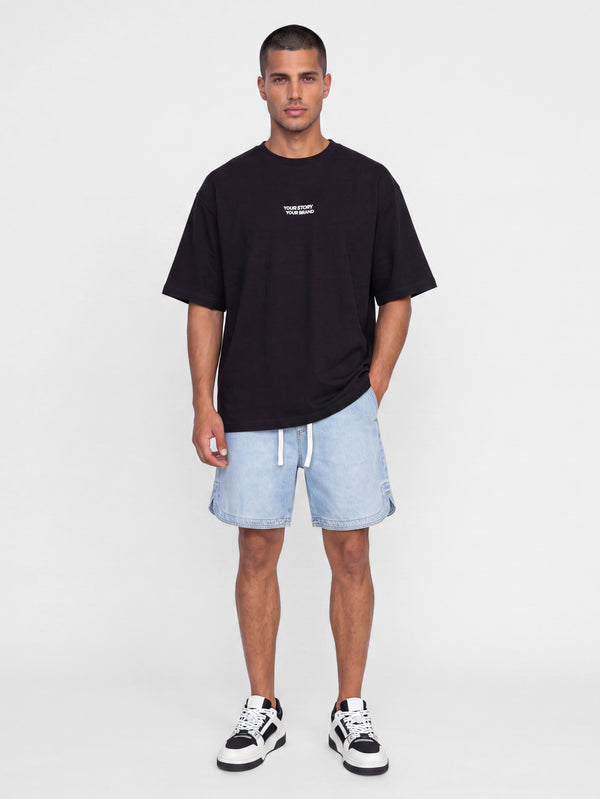 T-SHIRT OVER SIZE Black / XXS