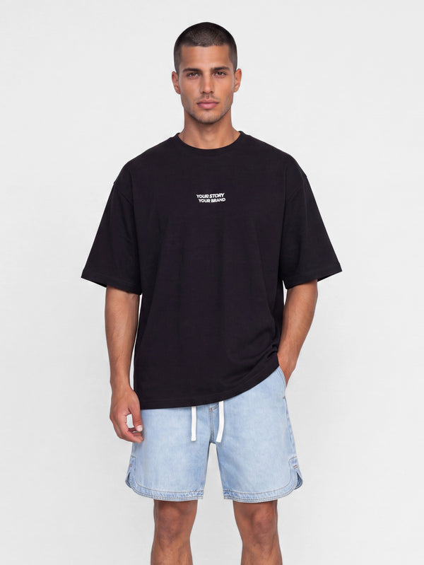 T-SHIRT OVER SIZE Black / XXS