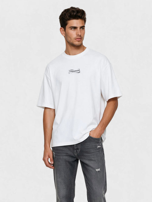 T-SHIRT OVER SIZE White / XXS