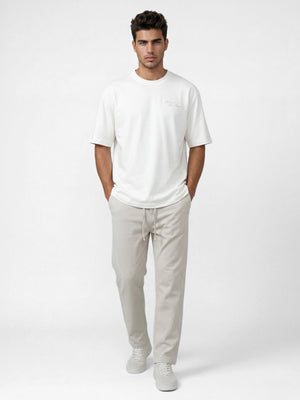 WOVEN PANTS Cream / 46