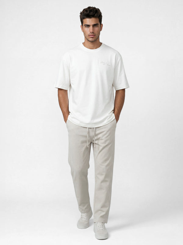 WOVEN PANTS Cream / 46