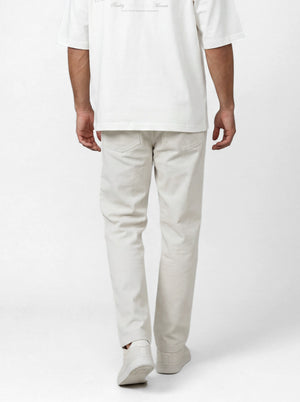 WOVEN PANTS Cream / 46