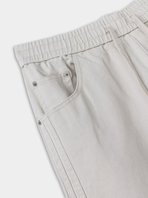 WOVEN PANTS Cream / 46