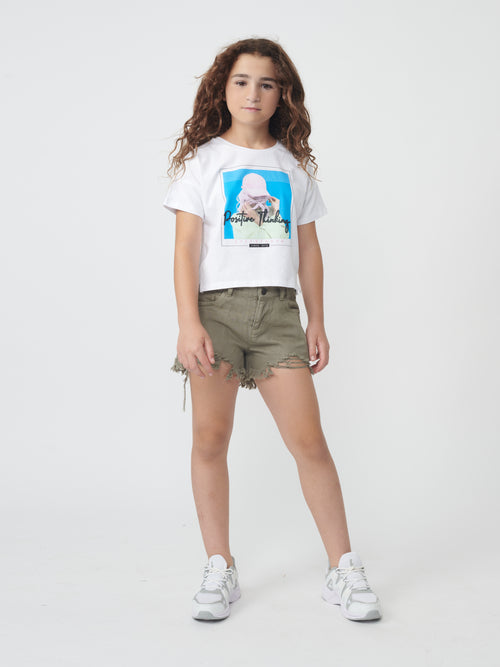 WOVEN BERMUDA Army / 14