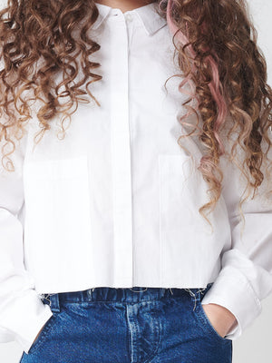 FASHION BUTTONNED SHIRTS NG White / 14