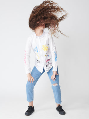 FASHION BUTTONNED SHIRTS NG White / 14