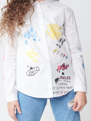 FASHION BUTTONNED SHIRTS NG White / 14
