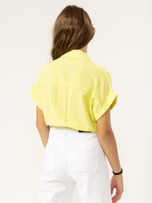 FASHION BUTTONNED SHIRTS Neon Yellow / 14