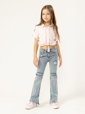 FASHION BUTTONNED SHIRTS Pink / 14