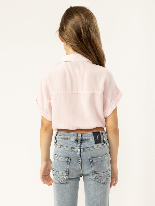 FASHION BUTTONNED SHIRTS Pink / 14