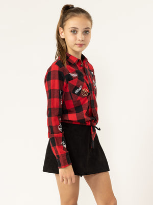FASHION BUTTONNED SHIRTS NG Red / 14