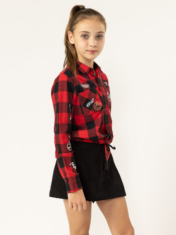 FASHION BUTTONNED SHIRTS NG Red / 14
