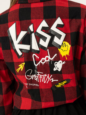 FASHION BUTTONNED SHIRTS NG Red / 14