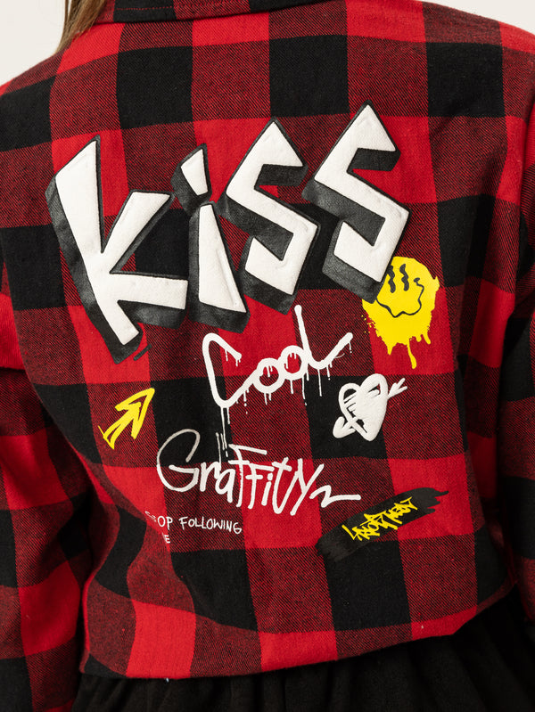 FASHION BUTTONNED SHIRTS NG Red / 14