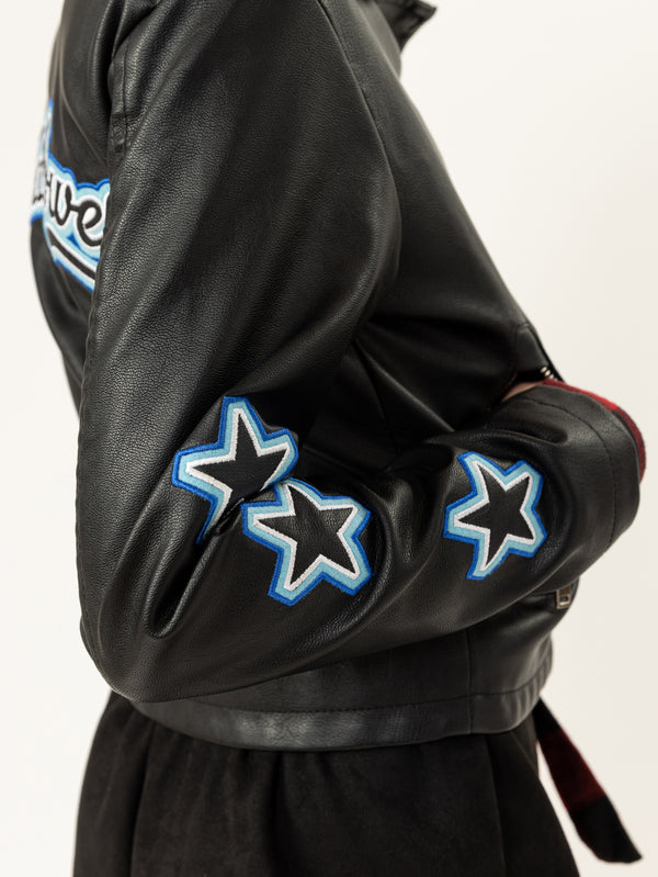 LEATHER COAT  NG Black / 14